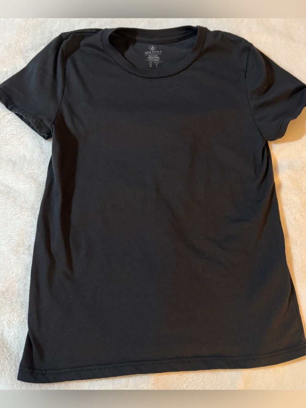 Volcom Women's Classic Black Crewneck Tee-